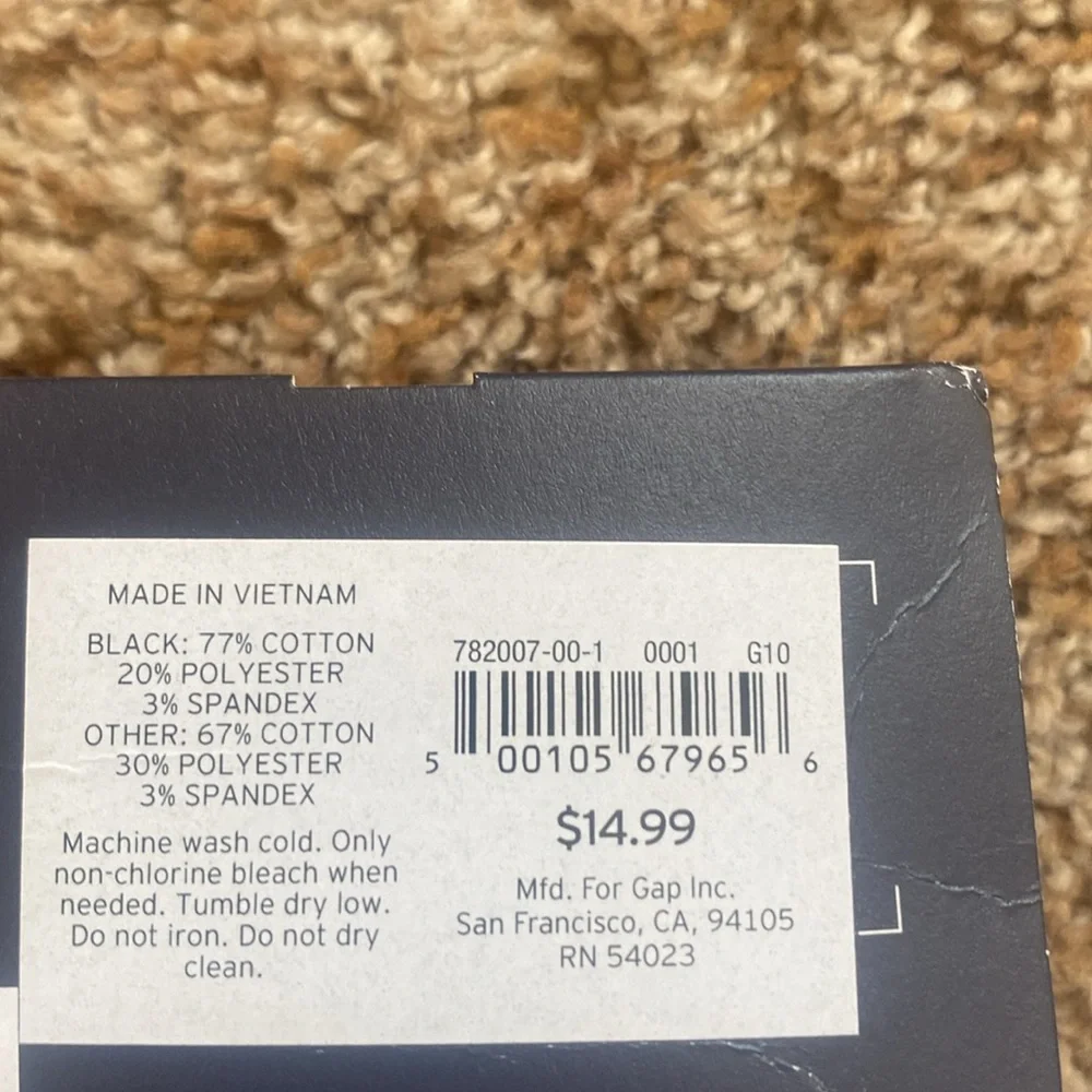 Gap Kids crew socks, 3 pr, size s (10-12)